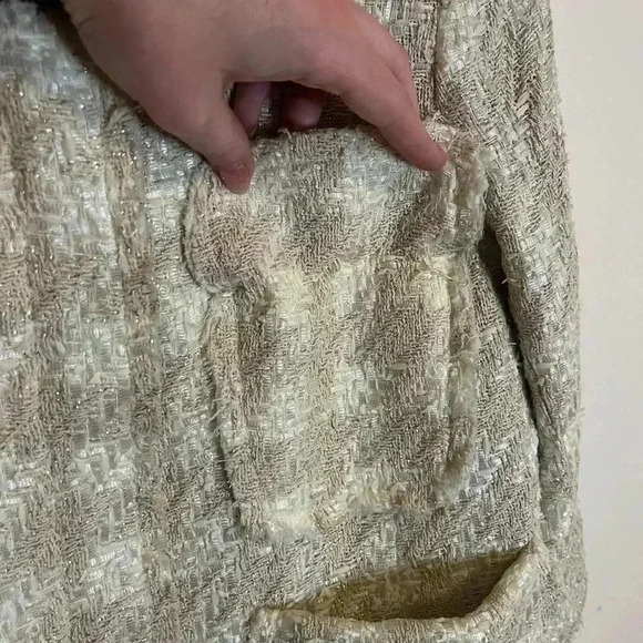 Smythe Cream Tweed Houndstooth Blazer - Picture 8 of 12